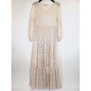 Mia Joy Dress Lace XS Prairie Western Cottagecore Wedding Ren Fair Prairie